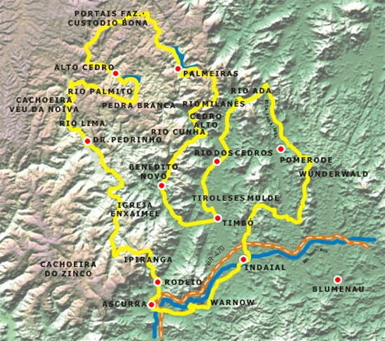 Mapa Circuito Vale Europeu